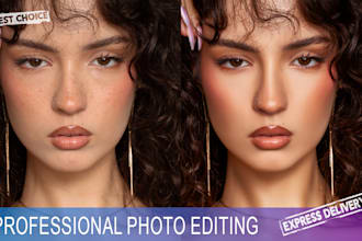 do photo retouching and photo editing