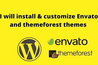 install import customize envato and themeforest wordpress themes templates
