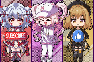 draw chibi anime character for you