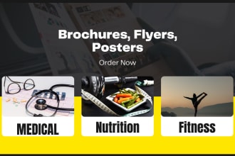 create medical brochures, flyers and posters