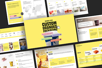 design a creative pitch deck by the senior designer