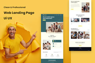 Top 5!  design web landing page UI UX