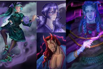 draw your characters fantasy dnd or creatures