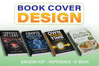 design book cover amazon KDP cover paperback ebook cover