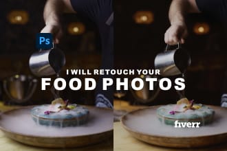 edit and retouch your food photos with fast delivery