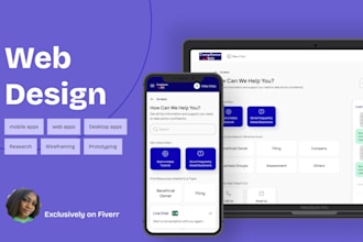 do responsive website and web app designs using figma