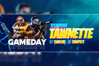 design a gaming banner esports banner for your youtube, twitch, facebook