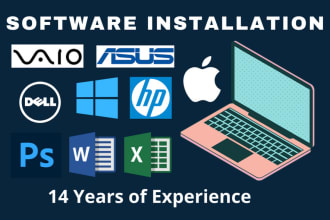 install any software, fix, repair windows, mac, computer, laptop remotely