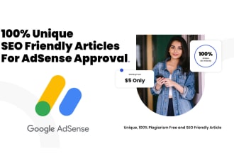 write SEO articles and content for adsense blog and website
