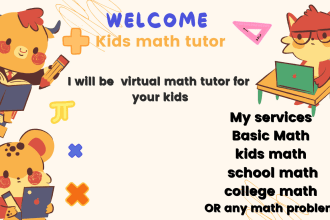 be virtual math tutor and mentor for your kids