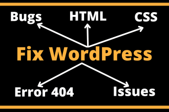 fix wordpress website bugs, html, css, issues, elementor, divi error expert