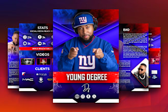 do dj artist epk, media kit