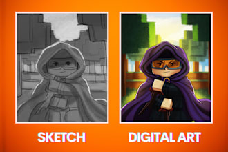 expert character design artist concept into digital artwork