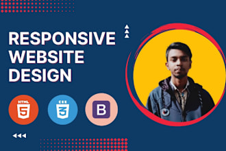 create a responsive website design using bootstrap