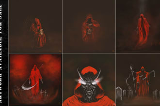 design album cover art for death metal and heavy metal music