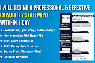 design attractive capability statement