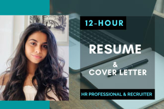 deliver 12 hour professional resume writing service