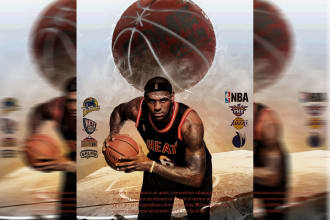 design sports posters, banners and flyers