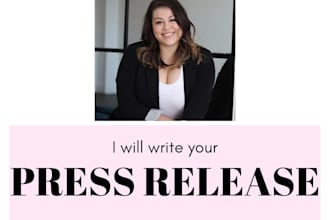 write a professional press release and media pitch for you
