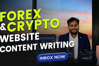 write website content for your forex, nft, and crypto website