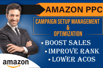 setup, manage, optimize amazon PPC campaign ads and fba sponsored advertising