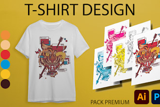 design a cool t shirt print