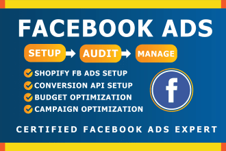 your shopify facebook ads, campaign, marketing, manager