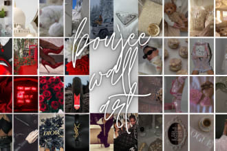 create boujie trendy aesthetic photo collage kit for etsy