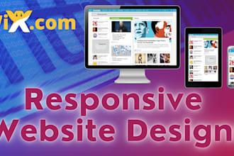 design wix website redesign wix website design landing page