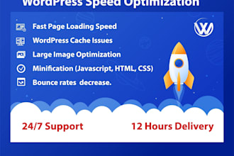 do wordpress website speed optimization, increase page speed