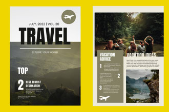 design creative vouchers, catalog, brochure and template for any event