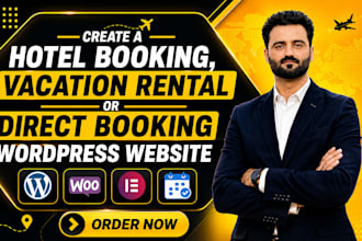 create a hotel booking, vacation rental or direct booking wordpress website