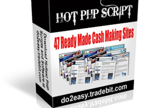 give you 47 PHP niche websites Adsense Amazon and Clickbank ready to go and edit , includes articles