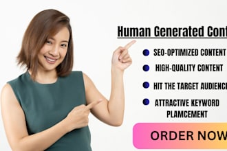 human articles writer to boost your website