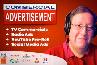 voice over your TV, radio, internet, youtube, social media or online ads UK