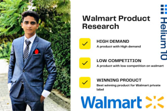 do walmart product research and product hunting for pl