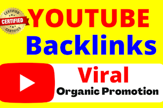do organic youtube video promotion with backlinks to boost video rankings