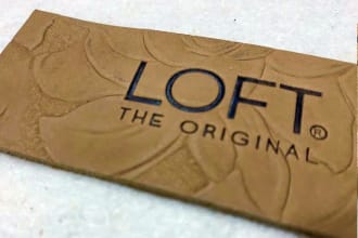 small leather labels for jeans, clothing, bags, beanies