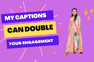 create captions for instagram and facebook
