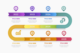 design a professional nft roadmap and timeline infographic