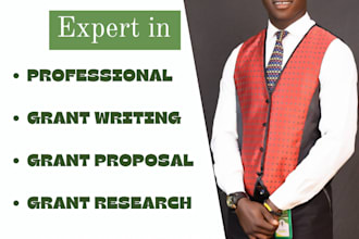 write professional grant proposal, grant writing