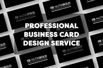 design a professional and modern business card
