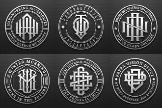 do clothing brand, urban streetwear font monogram logo with unlimited revision