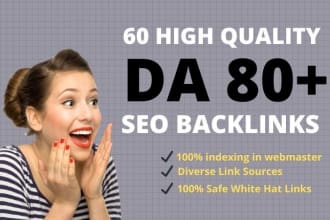 do 60 pr9 high quality dofollow seo backlinks high da whitehat link building