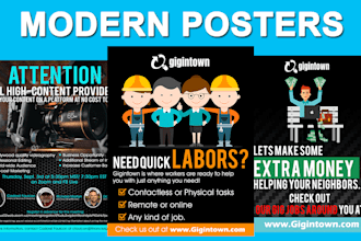 design unique party and event posters