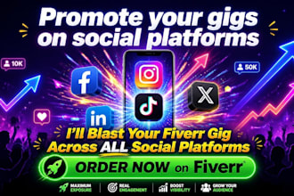 promote your gigs on social platforms