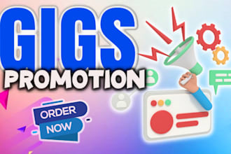 promote your gigs on social platforms