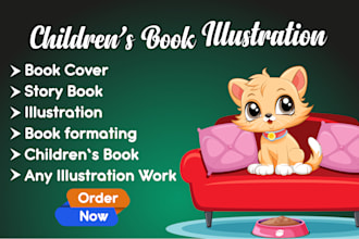 design children book illustration and children story book illustration covers