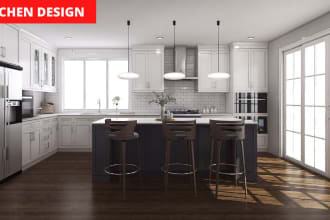design and render high quality realistic kitchens in 4k
