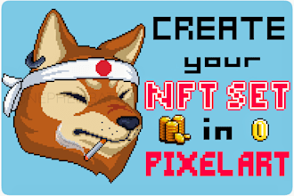 create an nft collection in pixel art 1k, 10k, 100k and more
